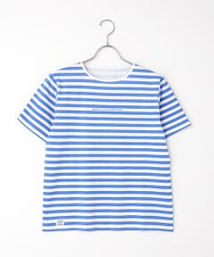 Mademoiselle NON NON / マドモアゼルノンノン Tシャツ | ヴィンテージボーダープリント天竺 半袖Tシャツ