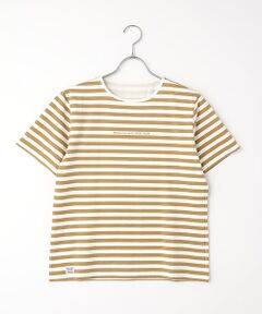 Mademoiselle NON NON / マドモアゼルノンノン Tシャツ | ヴィンテージボーダープリント天竺 半袖Tシャツ
