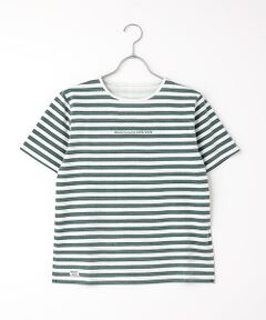 Mademoiselle NON NON / マドモアゼルノンノン Tシャツ | ヴィンテージボーダープリント天竺 半袖Tシャツ