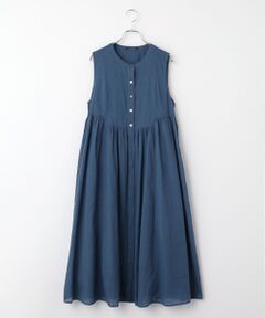 Mademoiselle NON NON / マドモアゼルノンノン ロング・マキシ丈ワンピース | コットンローンハンドワッシャー ボリュームシルエットワンピース