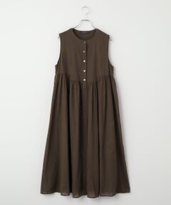Mademoiselle NON NON / マドモアゼルノンノン ロング・マキシ丈ワンピース | コットンローンハンドワッシャー ボリュームシルエットワンピース