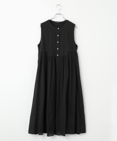 Mademoiselle NON NON / マドモアゼルノンノン ロング・マキシ丈ワンピース | コットンローンハンドワッシャー ボリュームシルエットワンピース