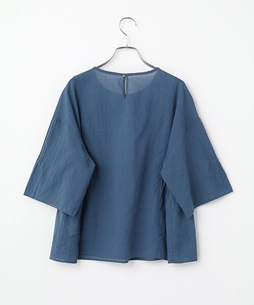 Mademoiselle NON NON / マドモアゼルノンノン シャツ・ブラウス | コットンローンハンドワッシャー レースプルオーバーブラウス[6分袖] | 詳細2