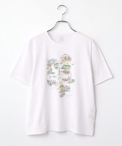 Mademoiselle NON NON / マドモアゼルノンノン Tシャツ | シャンカー6オーガニック天竺 LIFE IS A JOURNEYプリントTシャツ