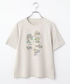 Mademoiselle NON NON / マドモアゼルノンノン Tシャツ | シャンカー6オーガニック天竺 LIFE IS A JOURNEYプリントTシャツ