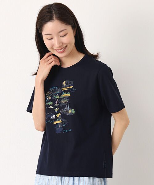 Mademoiselle NON NON / マドモアゼルノンノン Tシャツ | シャンカー6オーガニック天竺 LIFE IS A JOURNEYプリントTシャツ | 詳細12