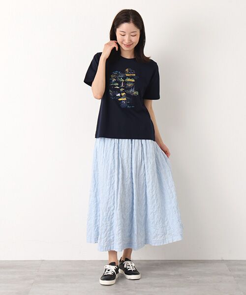 Mademoiselle NON NON / マドモアゼルノンノン Tシャツ | シャンカー6オーガニック天竺 LIFE IS A JOURNEYプリントTシャツ | 詳細16