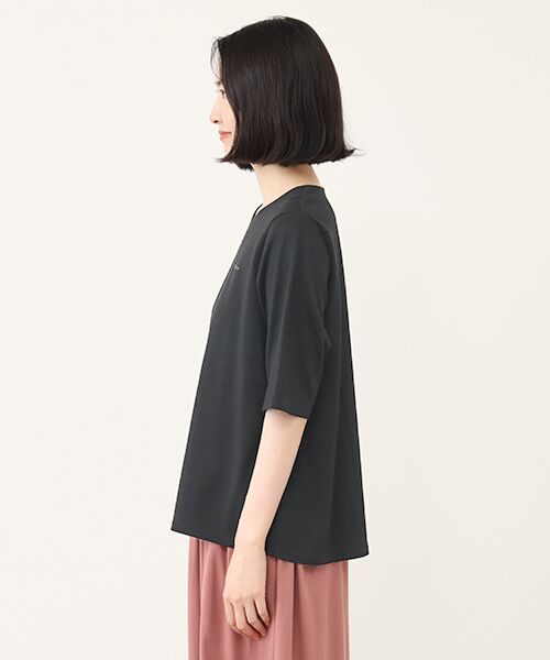Mademoiselle NON NON / マドモアゼルノンノン Tシャツ | ギザンテイー天竺AラインTシャツ | 詳細13