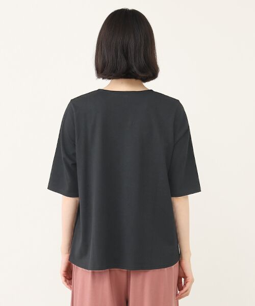 Mademoiselle NON NON / マドモアゼルノンノン Tシャツ | ギザンテイー天竺AラインTシャツ | 詳細14