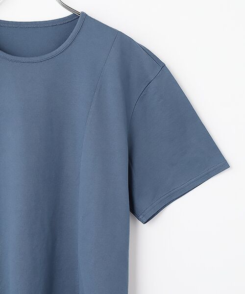 Mademoiselle NON NON / マドモアゼルノンノン Tシャツ | ギザンテイー天竺 切替フレアーAラインTシャツ | 詳細4