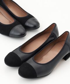 Mademoiselle NON NON / マドモアゼルノンノン パンプス | 〈CONFORT〉コンフォート コンビレザー ラウンドトゥパンプス
