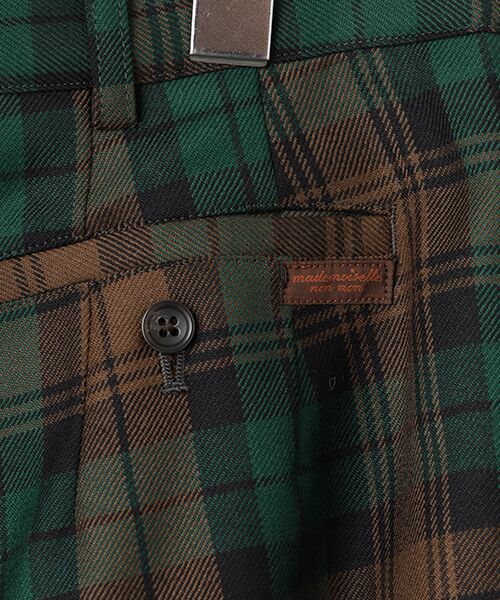 Mademoiselle NON NON / マドモアゼルノンノン スラックス・ドレスパンツ | ウールサージタータンチェック テーパードパンツ | 詳細9