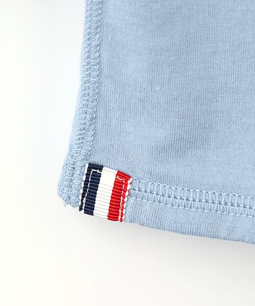Mademoiselle NON NON / マドモアゼルノンノン カーディガン・ボレロ | 綿麻天竺 トリコロール刺繍Vネックカーディガン | 詳細4