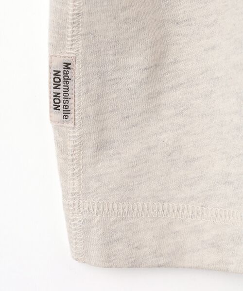 Mademoiselle NON NON / マドモアゼルノンノン Tシャツ | タリイ天竺 キーネックレースアップTシャツ | 詳細5