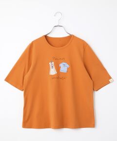 Mademoiselle NON NON / マドモアゼルノンノン Tシャツ | シャンカー6オーガニック天竺 アップリケ刺繍Tシャツ
