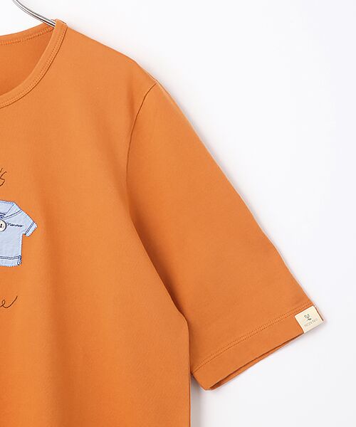 Mademoiselle NON NON / マドモアゼルノンノン Tシャツ | シャンカー6オーガニック天竺 アップリケ刺繍Tシャツ | 詳細4