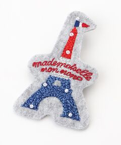 Mademoiselle NON NON / マドモアゼルノンノン ブローチ・コサージュ | エッフェル塔刺しゅうワッペンブローチ