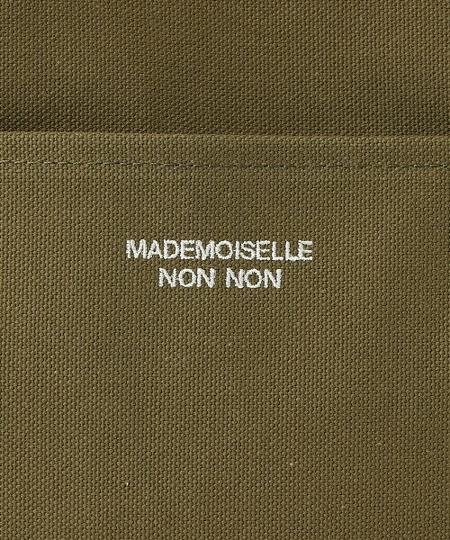 Mademoiselle NON NON / マドモアゼルノンノン トートバッグ | ロゴ刺繍入り帆布トートバッグ | 詳細7