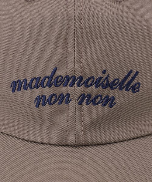 Mademoiselle NON NON / マドモアゼルノンノン キャップ | コットンオックスロゴキャップ | 詳細4