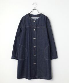 Mademoiselle NON NON / マドモアゼルノンノン その他アウター | 10.5OZバージラデニム ノーカラーコート