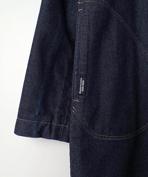 Mademoiselle NON NON / マドモアゼルノンノン その他アウター | 10.5OZバージラデニム ノーカラーコート | 詳細6