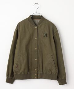 Mademoiselle NON NON / マドモアゼルノンノン ブルゾン | オーガニックコットン ヒッコリーストライプ＆ムジブルゾン