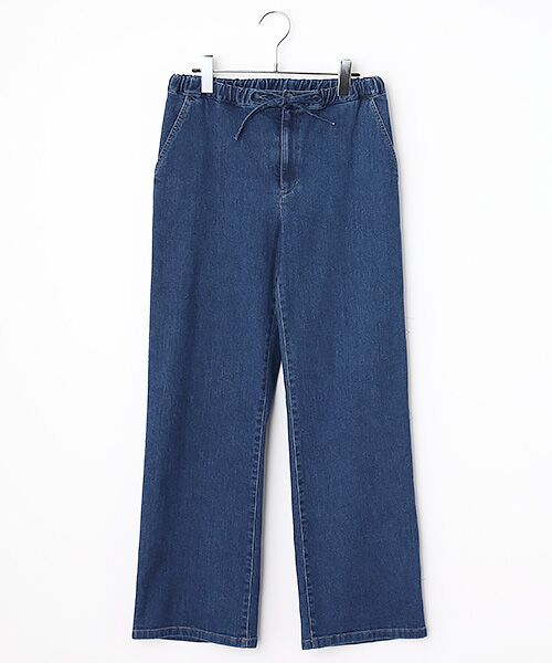 Mademoiselle NON NON / マドモアゼルノンノン デニムパンツ | 10.25OZスーパーパウダーストレッチ イージーデニムパンツ[フルレングス]（インディゴ）