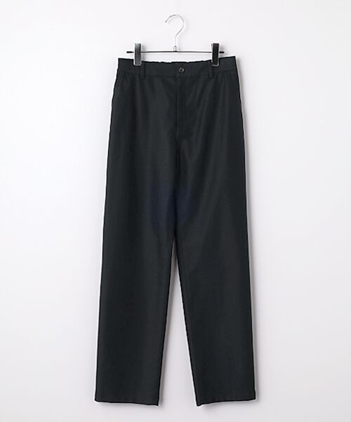Mademoiselle NON NON / マドモアゼルノンノン その他パンツ | コットンドビーストレッチ起毛パンツ[フルレングス]（ダークネイビー）