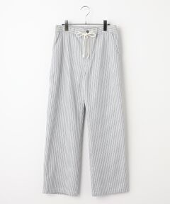 Mademoiselle NON NON / マドモアゼルノンノン その他パンツ | オーガニックコットン ヒッコリーストライプ&ムジパンツ[フルレングス]