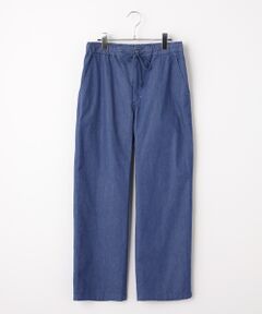 Mademoiselle NON NON / マドモアゼルノンノン その他パンツ | オーガニックコットン ヒッコリーストライプ&ムジパンツ[フルレングス]