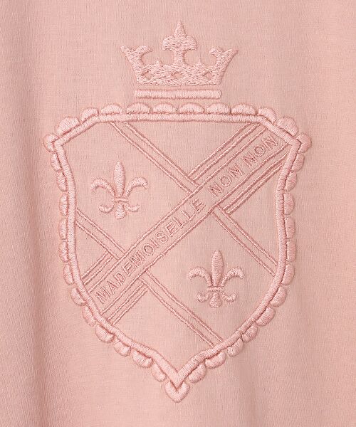 Mademoiselle NON NON / マドモアゼルノンノン Tシャツ | エアーコットン天竺 エンブレムモチーフTシャツ[長袖] | 詳細2