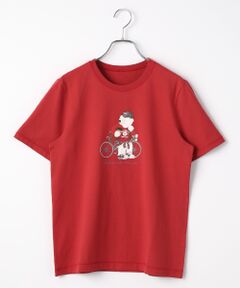 Mademoiselle NON NON / マドモアゼルノンノン Tシャツ | タリイ天竺 プレッピーベアープリントTシャツ[半袖]