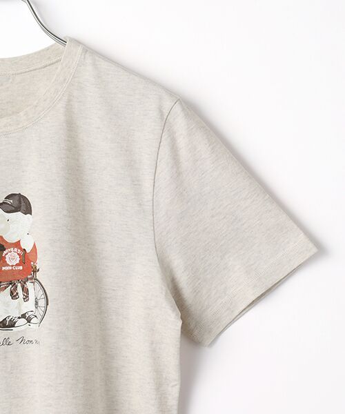 Mademoiselle NON NON / マドモアゼルノンノン Tシャツ | タリイ天竺 プレッピーベアープリントTシャツ[半袖] | 詳細3