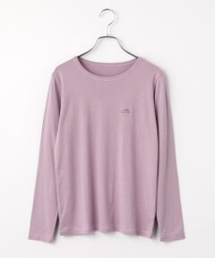 Mademoiselle NON NON / マドモアゼルノンノン Tシャツ | スーピマシルキーフライス Mlle non non刺繍Tシャツ[長袖]