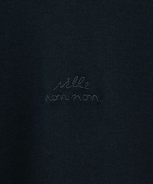 Mademoiselle NON NON / マドモアゼルノンノン Tシャツ | スーピマシルキーフライス Mlle non non刺繍Tシャツ[長袖] | 詳細8