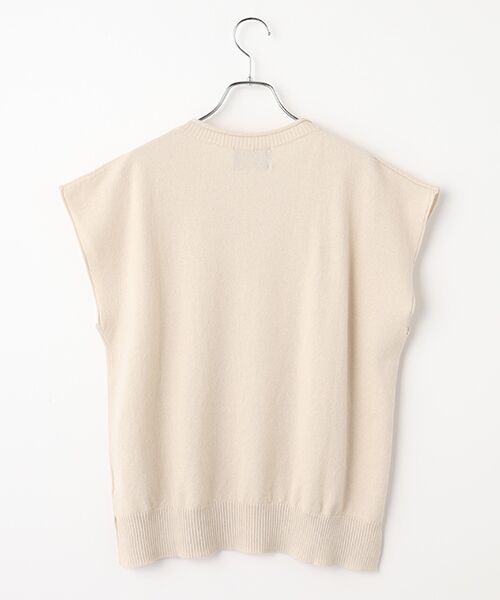 Mademoiselle NON NON / マドモアゼルノンノン ベスト | <MUSETTI>ムゼッティー ウールカシミヤニットベスト | 詳細1