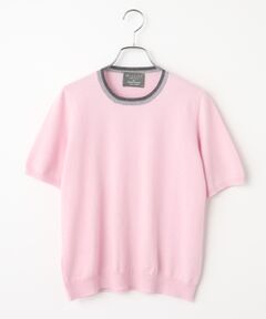 Mademoiselle NON NON / マドモアゼルノンノン ニット・セーター | <MUSETTI>ムゼッティー ウールカシミヤツインニット[半袖]