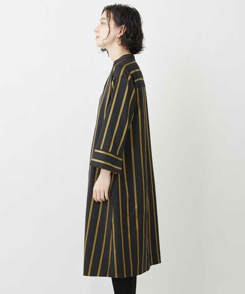 セール ブロンズストライプシャツドレス ロング マキシ丈ワンピース Maison De Cinq メゾン ドゥ サンク ファッション通販 タカシマヤファッションスクエア