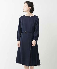 Maison de CINQ / メゾン ドゥ サンク ロング・マキシ丈ワンピース | 【小さいサイズ/洗える】アシメプリーツワンピース