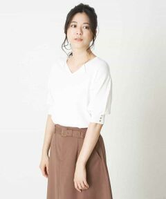 Maison de CINQ / メゾン ドゥ サンク ニット・セーター | 【小さいサイズ/洗濯機で洗える】Vネックニット