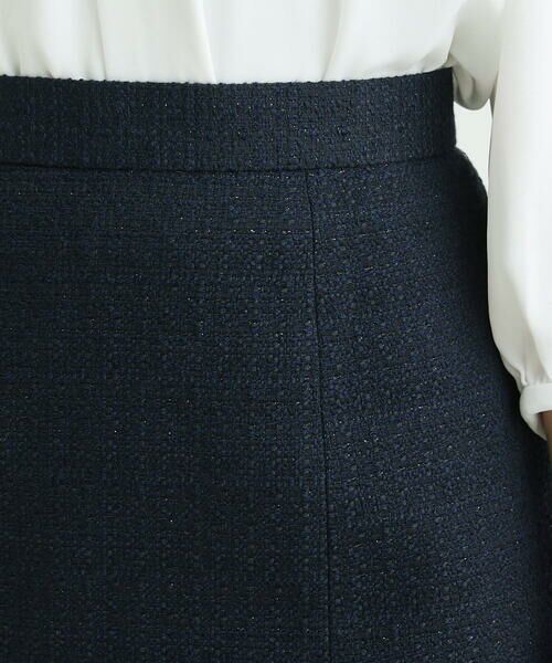 Maison de CINQ / メゾン ドゥ サンク ミニ・ひざ丈スカート | [小さいサイズ]ラメツイードセミフレアスカート（セットアップ対応） | 詳細7