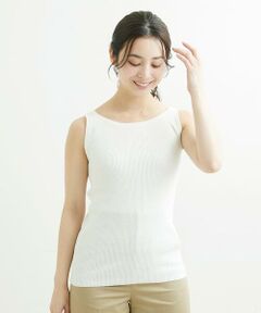 Maison de CINQ / メゾン ドゥ サンク タンクトップ | 【小さいサイズ】細リブニットタンクトップ/洗える
