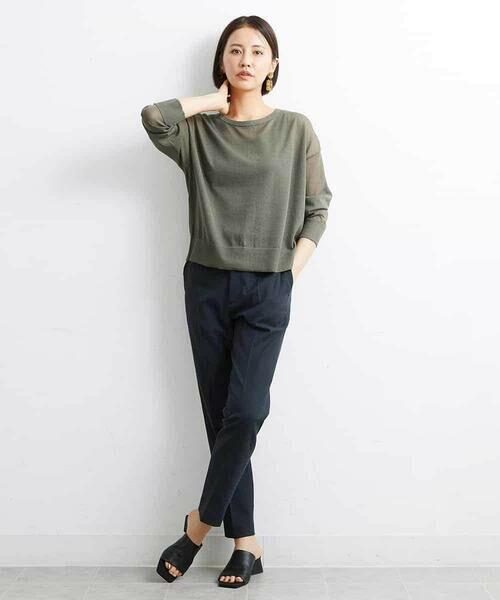 Maison de CINQ / メゾン ドゥ サンク ショート・ハーフ・半端丈パンツ | [小さいサイズ]ストレッチテーパードパンツ（定番素材） | 詳細19