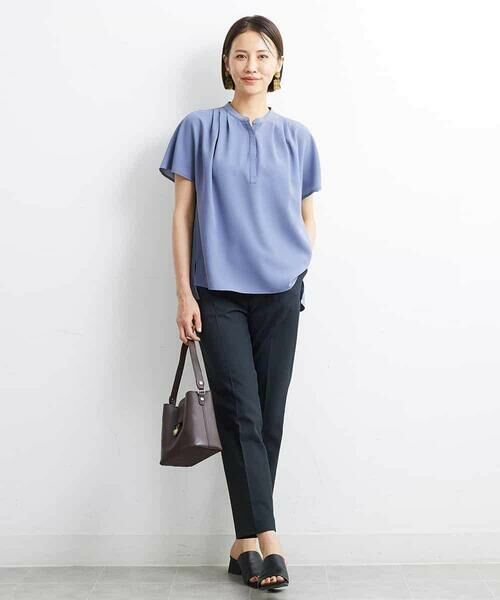 Maison de CINQ / メゾン ドゥ サンク ショート・ハーフ・半端丈パンツ | [小さいサイズ]ストレッチテーパードパンツ（定番素材） | 詳細21