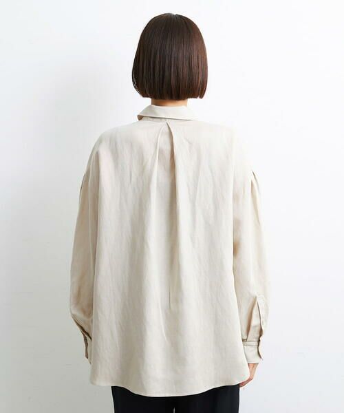 小さいサイズ]オーバーサイズリネンシャツ（YURI KOBAYASHIコラボ