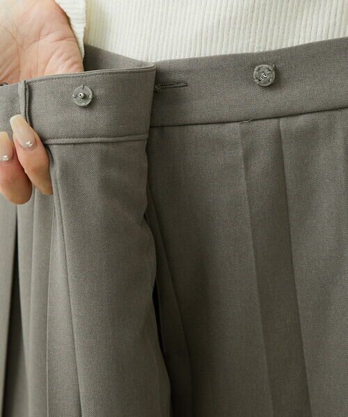 Maison de CINQ / メゾン ドゥ サンク ミニ・ひざ丈スカート | [小さいサイズ]プリーツラップスカート | 詳細8