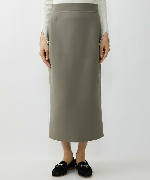 Maison de CINQ / メゾン ドゥ サンク ミニ・ひざ丈スカート | [小さいサイズ]スポンディッシュポリニットタイトスカート（セットアップ対応） | 詳細3