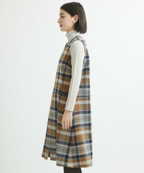 Maison de CINQ / メゾン ドゥ サンク ロング・マキシ丈スカート | オリジナルチェックジャンパースカート | 詳細5