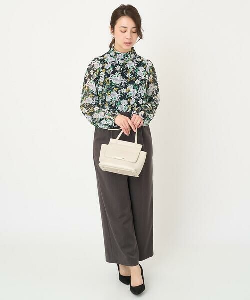 Maison de CINQ / メゾン ドゥ サンク シャツ・ブラウス | 【小さいサイズ】中花プリントシフォンブラウス/洗える | 詳細20