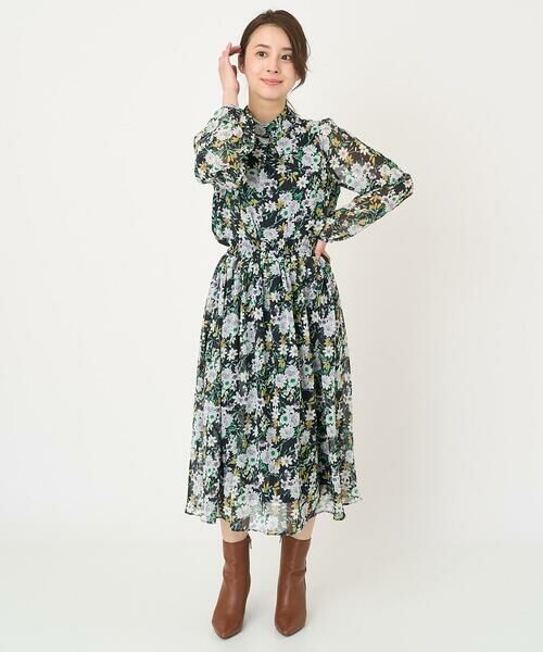 Maison de CINQ / メゾン ドゥ サンク シャツ・ブラウス | 【小さいサイズ】中花プリントシフォンブラウス/洗える | 詳細21